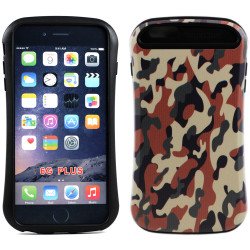 Apple iPhone 6 Plus 5.5 Design Candy Shell Hybrid Case (Camouflage Brown)